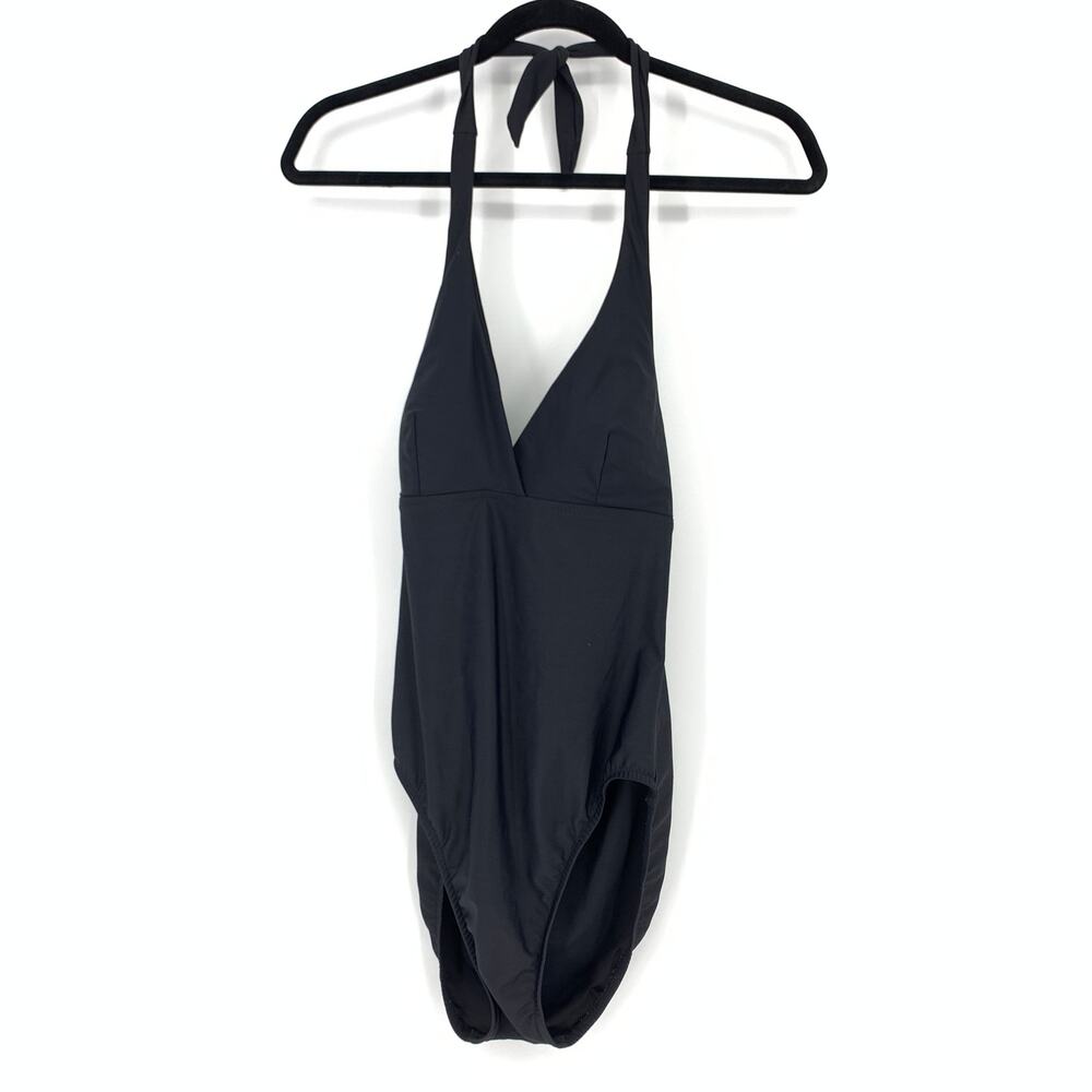 Magicsuit Womens Size 10 Halter One Piece Swimsuit Solid Black
